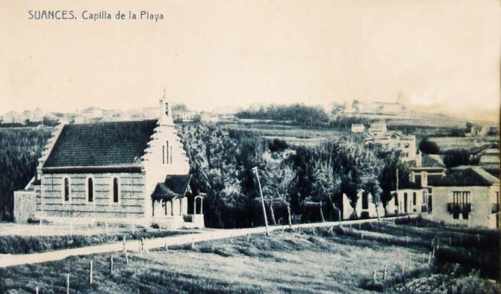 Capilla del Carmen Bajada del Pueblo — foto antigua de Suances
