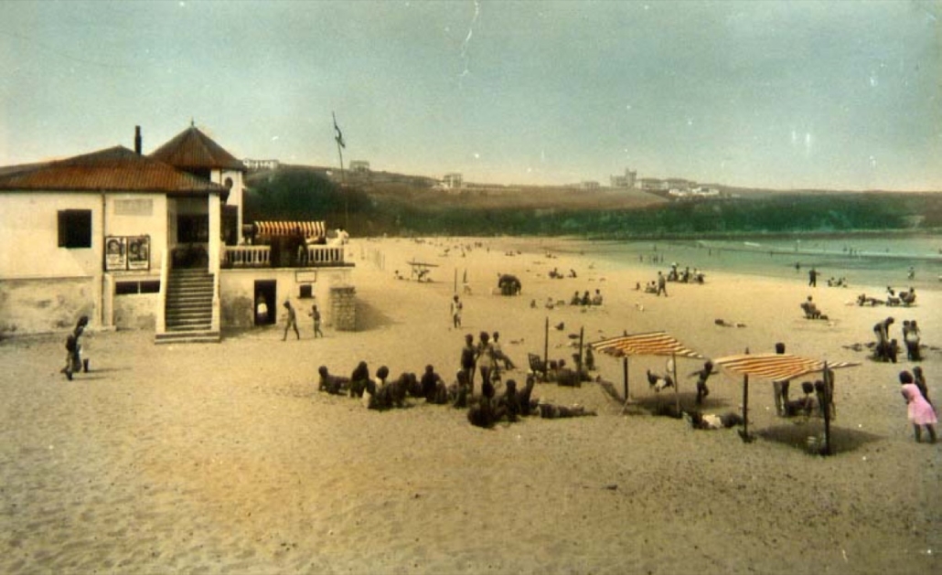 La Playa 8 y Balneario — foto antigua de Suances