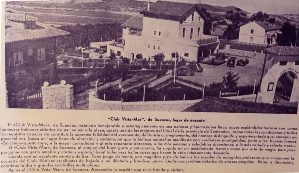 Club Vistamar- 17-7-1936 Inag — foto antigua de Suances