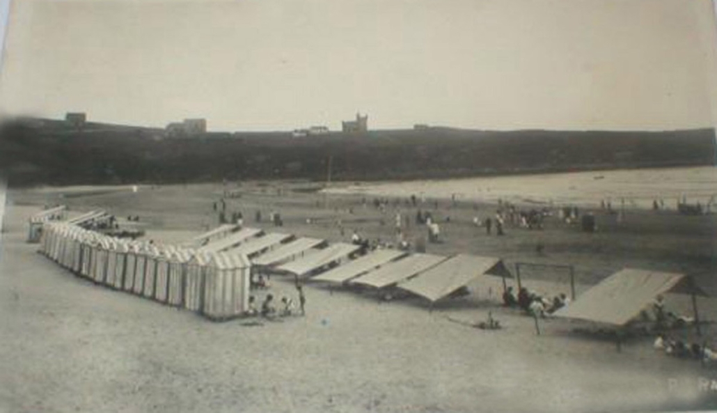La Playa Concasetas — foto antigua de Suances